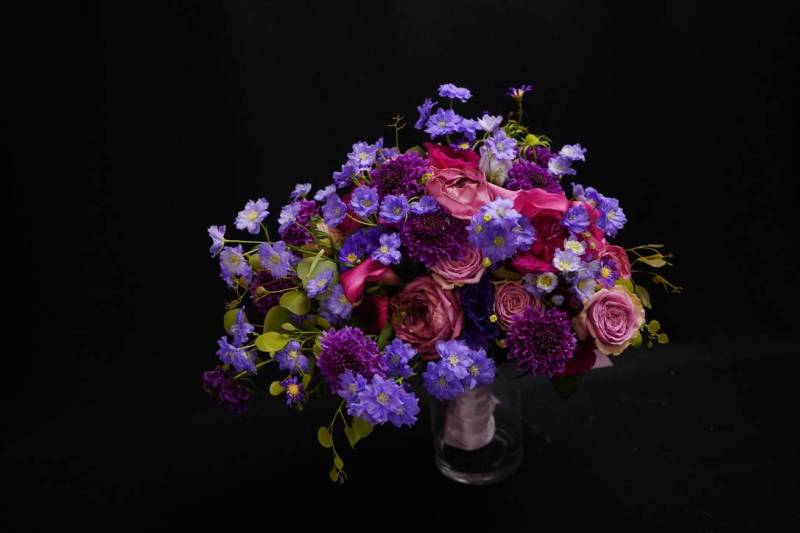 Flower：バラ、スカビオサ、デルフィニウム、カラー
