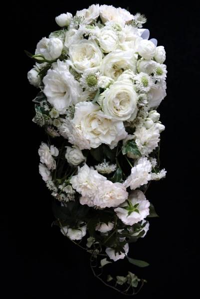 Flower：バラ、アストランチア、スカビオサ、アイビー