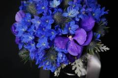 Flower：デルフィニウム、バンダ、エリンジウム、ダスティミラー