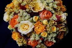 Flower：バラ、ワックスフラワー、スターチス、バーゼリア、ケイトウ