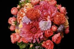 Flower：バラ、ダリア、スカビオサ