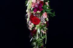 Flower：バラ数種類、ミディファレノプシス、アマランサス、ワックスフラワー、羽衣ジャスミン、オリーブ